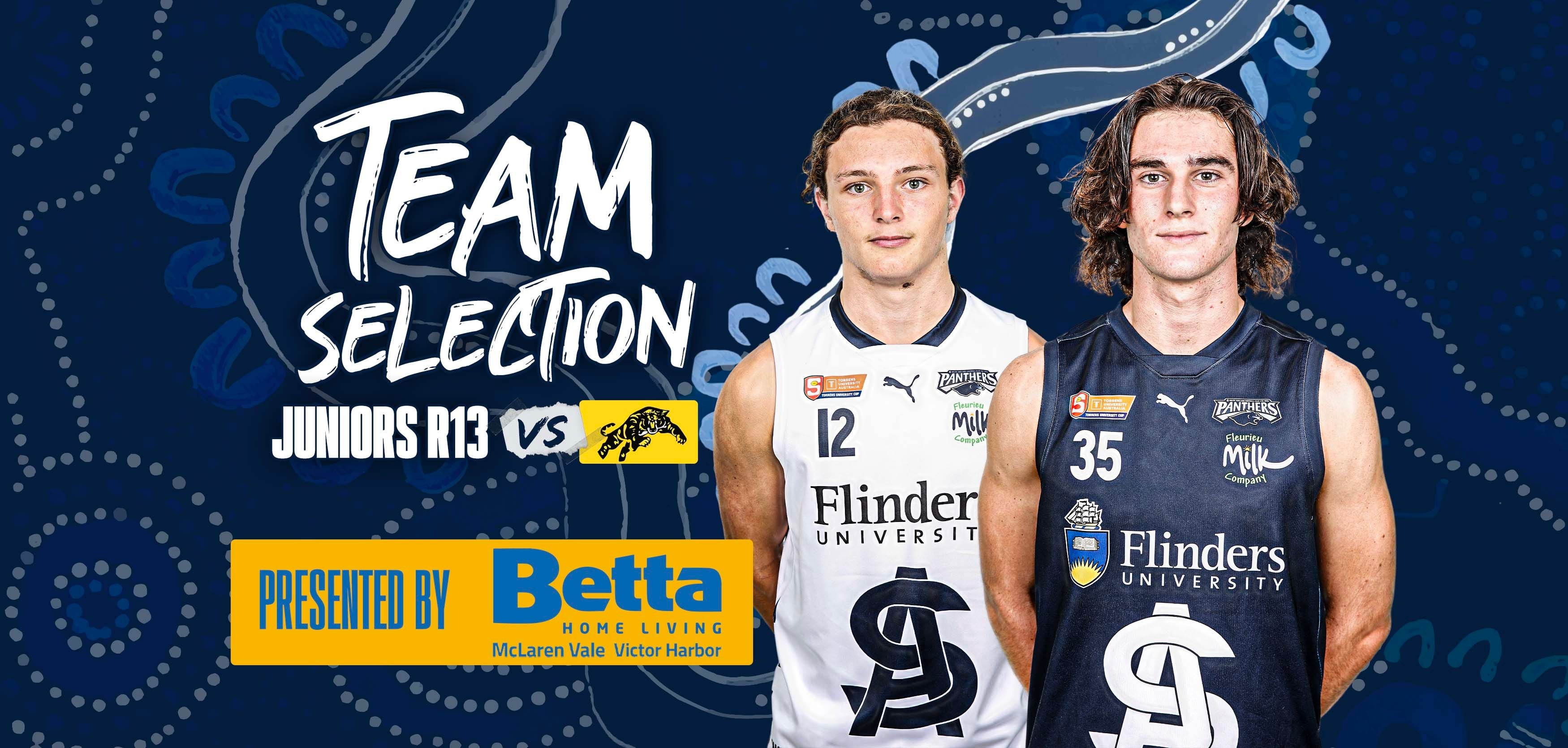 BETTA Teams Selection: Juniors Round 13 @ Glenelg BETTA Teams Selection: Juniors Round 13 @ Glenelg